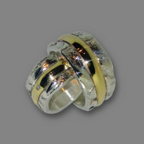 Breite eheringe aus gold - 7,