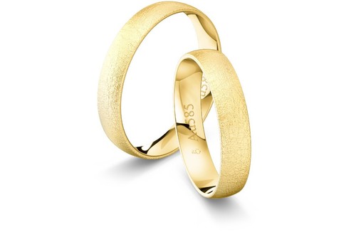 2x585 gold paarpreis eheringe - gold,