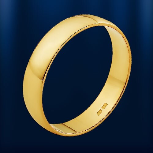 Gelb gold 585 goldehering - gold,