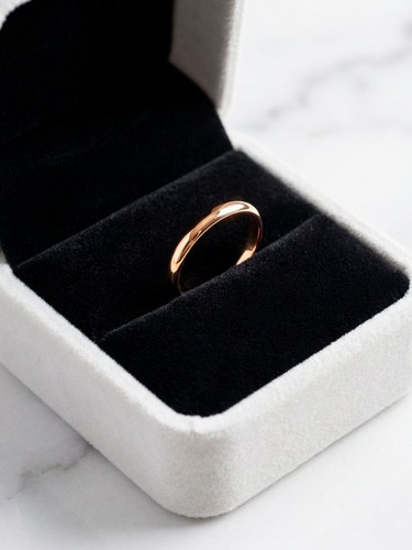 14k 585 rotgold ehering - 14k,