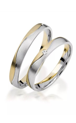 2x585 gold trauringe paarpreis - 2x585,