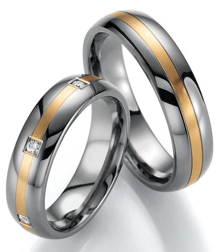 585gold titan eheringe - -,