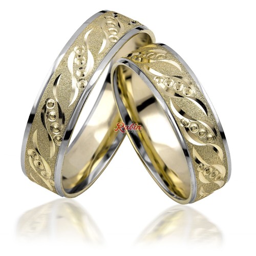 2x585 gold trauringe paarpreis - gold,